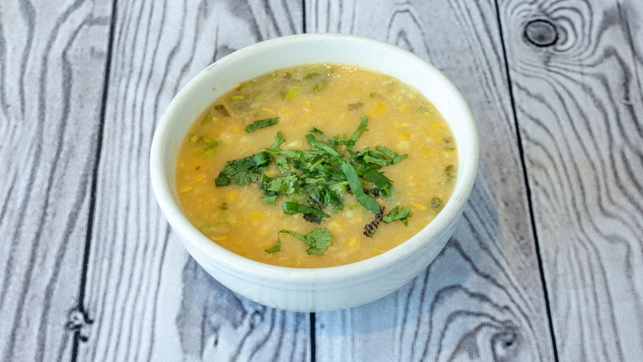 Spicy Corn Soup.