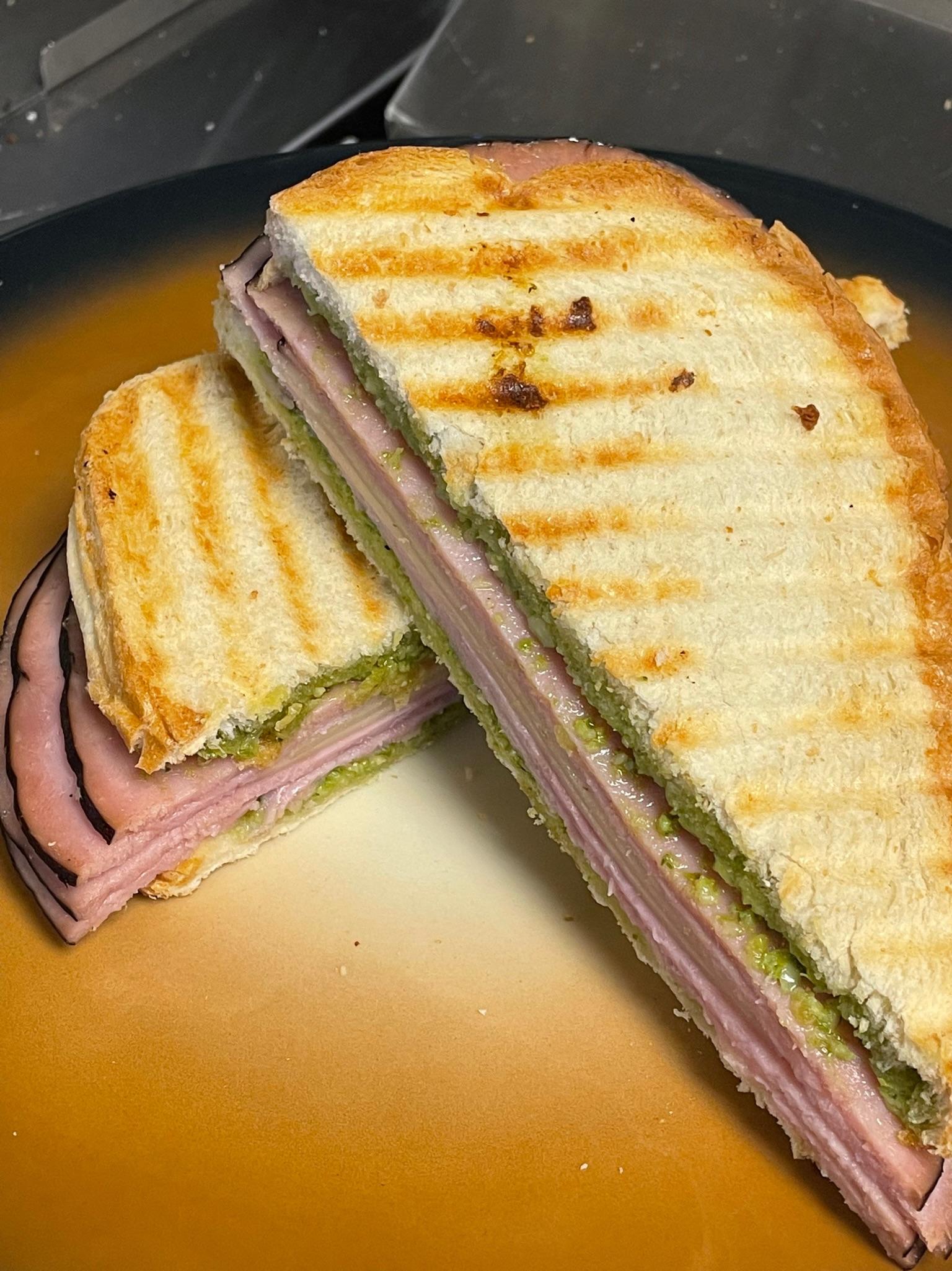 Grilled Pesto & Ham.