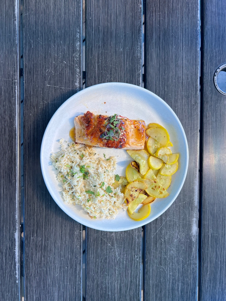 Cilantro Honey Lime Salmon Plate.
