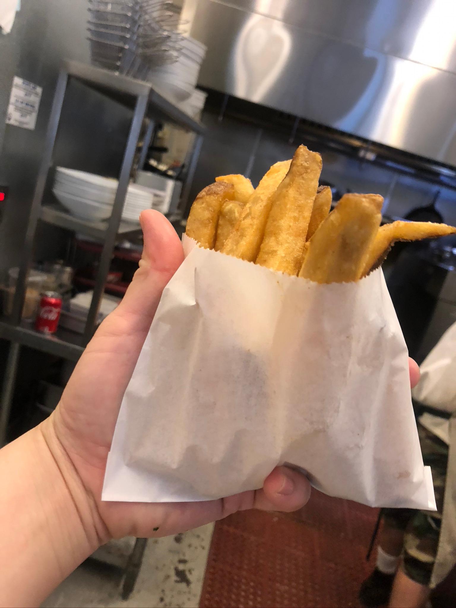HALF order french fry.