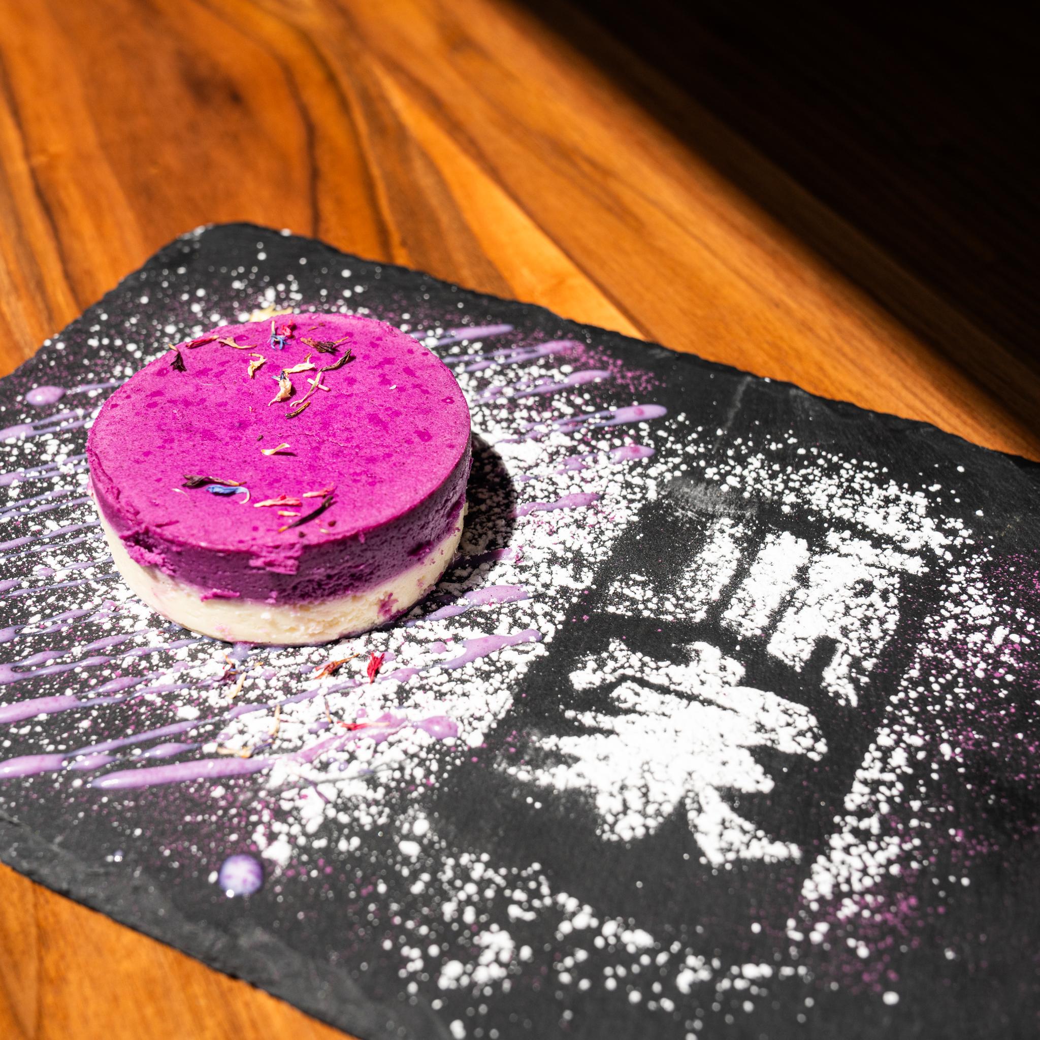 Ube Cheese Cake.