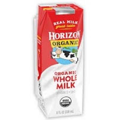 Horizon Organic Whole Milk.