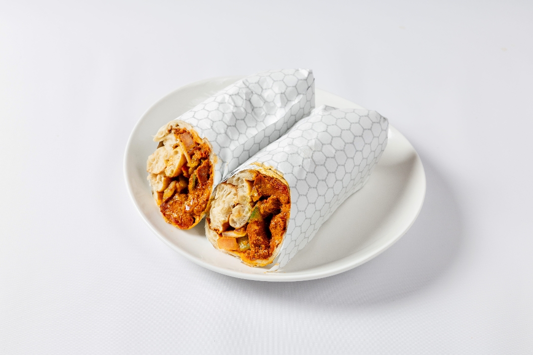 Lamb Vindaloo Naan Wrap.