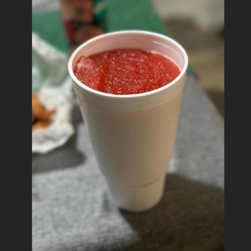 Large frozen slushy.