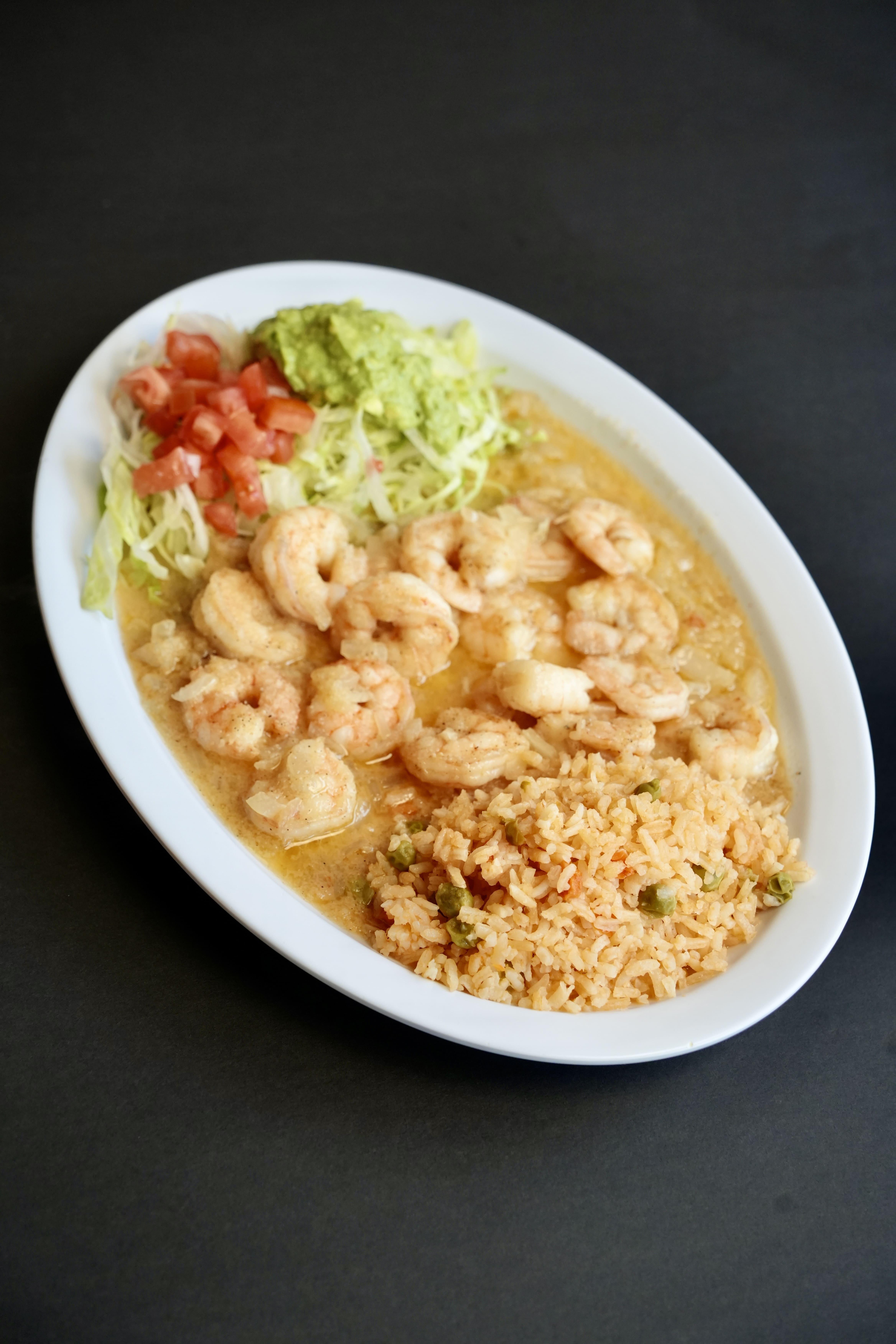Camarones Al Mojo De Ajo.
