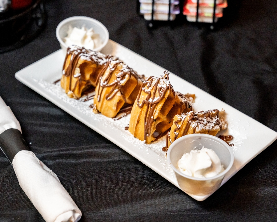 Nutella Waffle Bites.