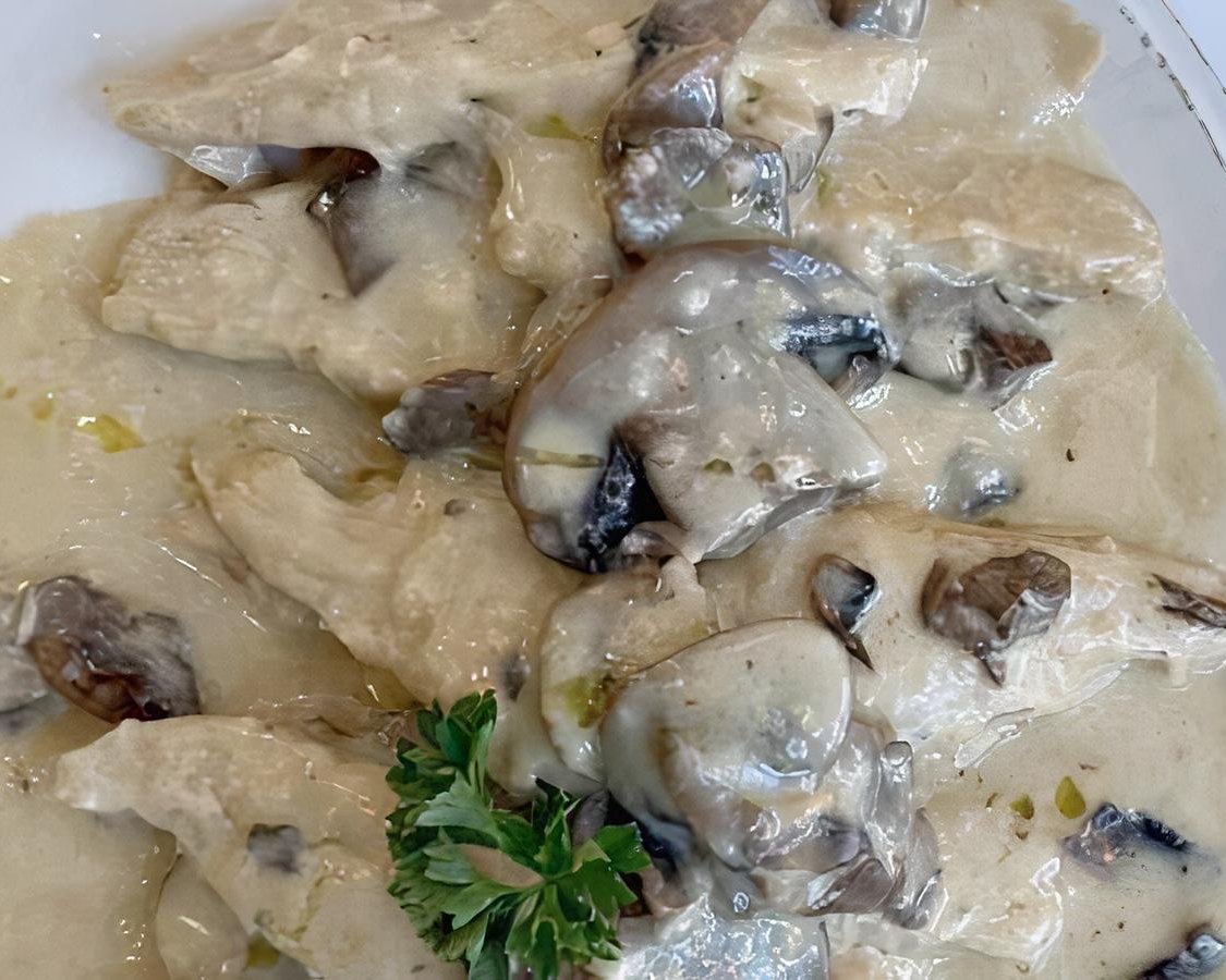 Vegan Chicken Marsala.