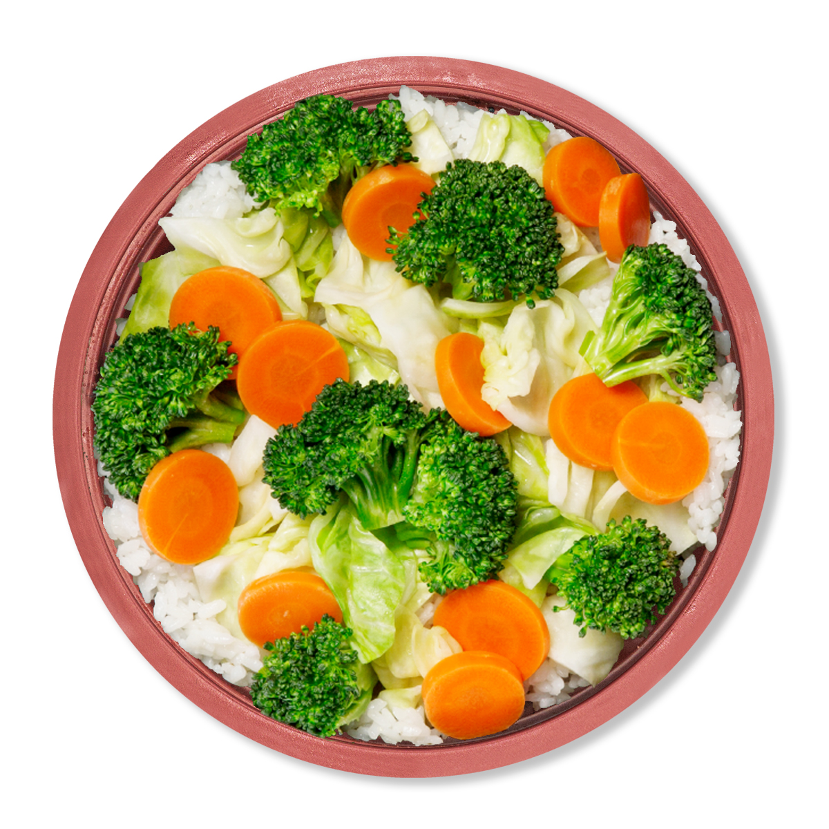 Steamed Veggie Teriyaki Bowl.