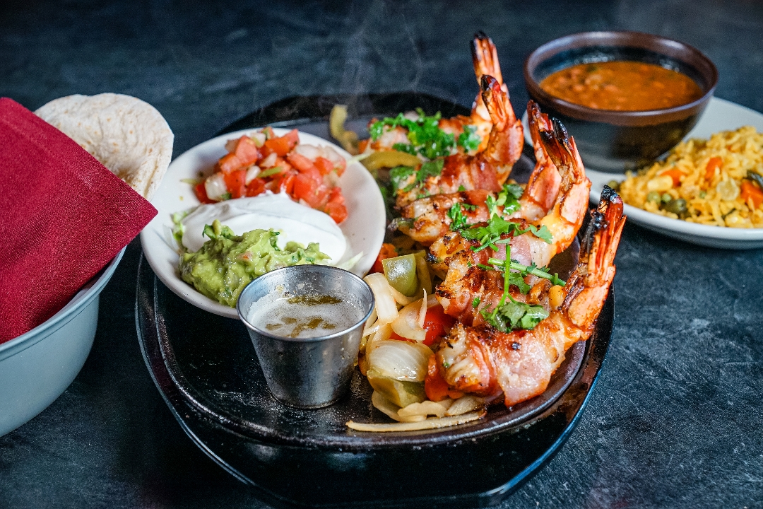 Camarones Brochette Fajita.