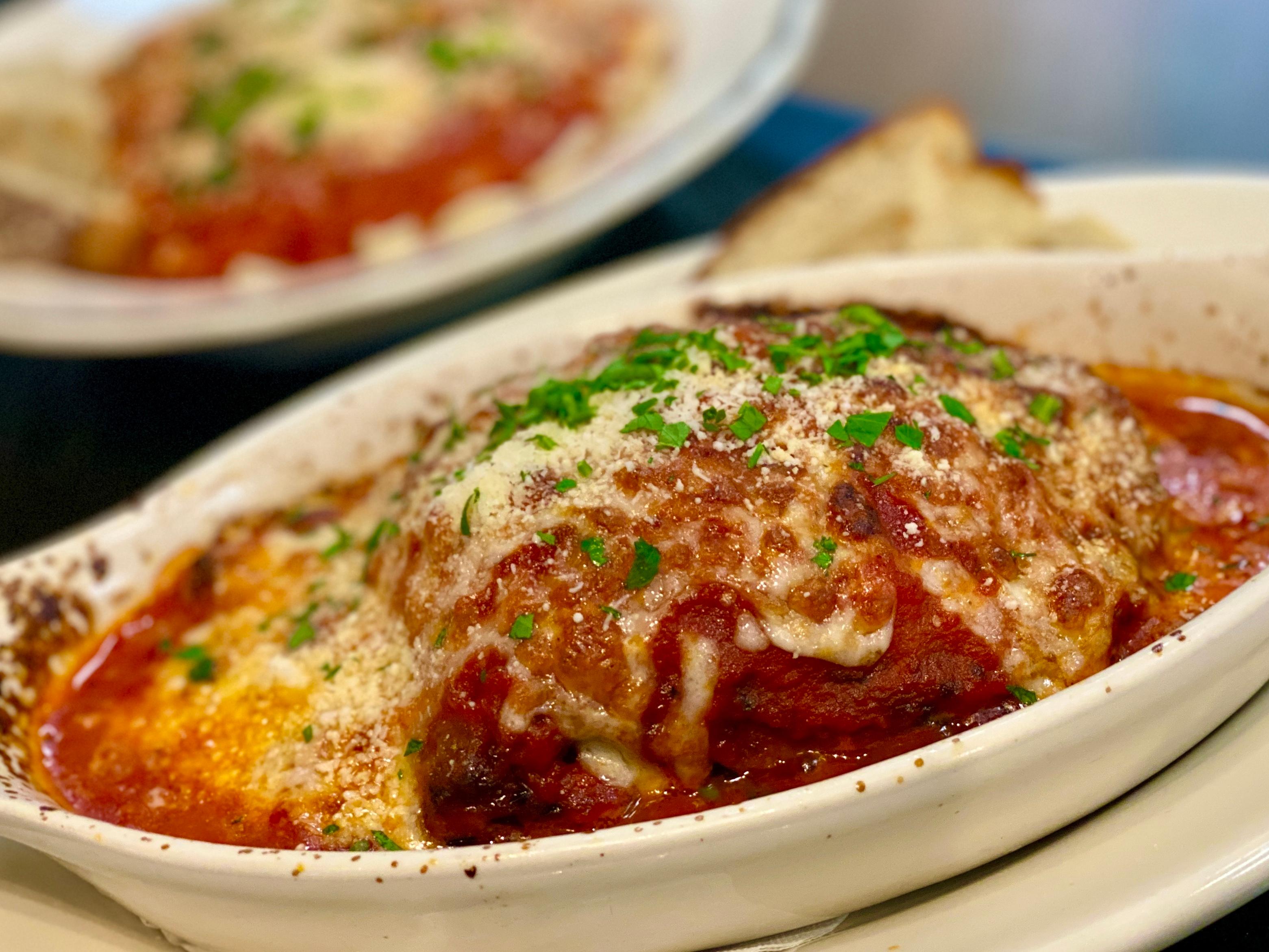 Eggplant Parmigiana.
