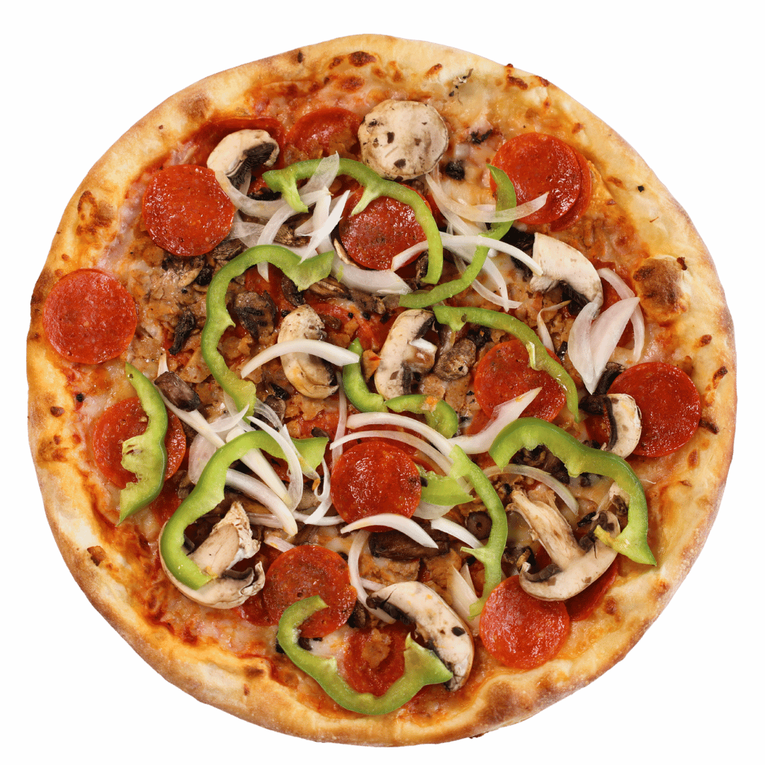 18" Deluxe Pizza.
