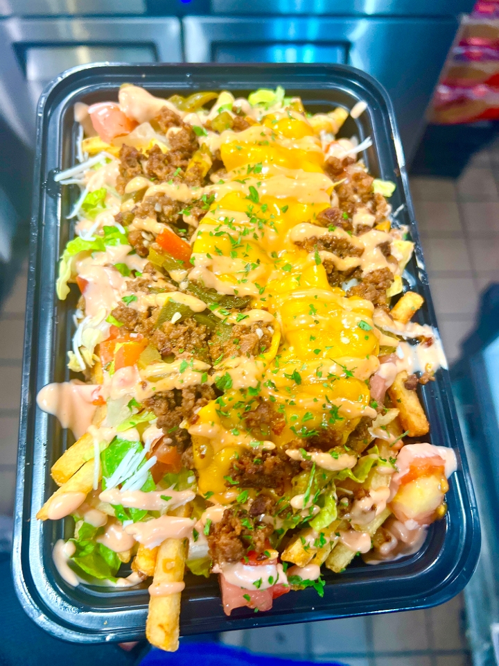 Chopped Cheese Loaded Fries.