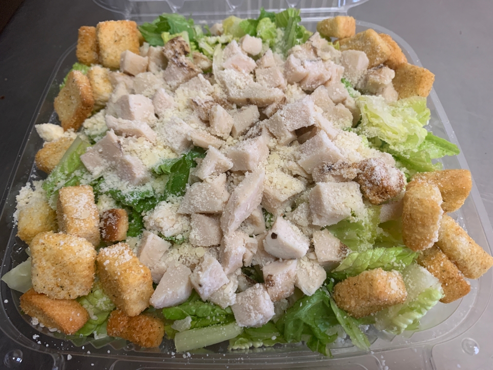 Chicken ceasar salad.