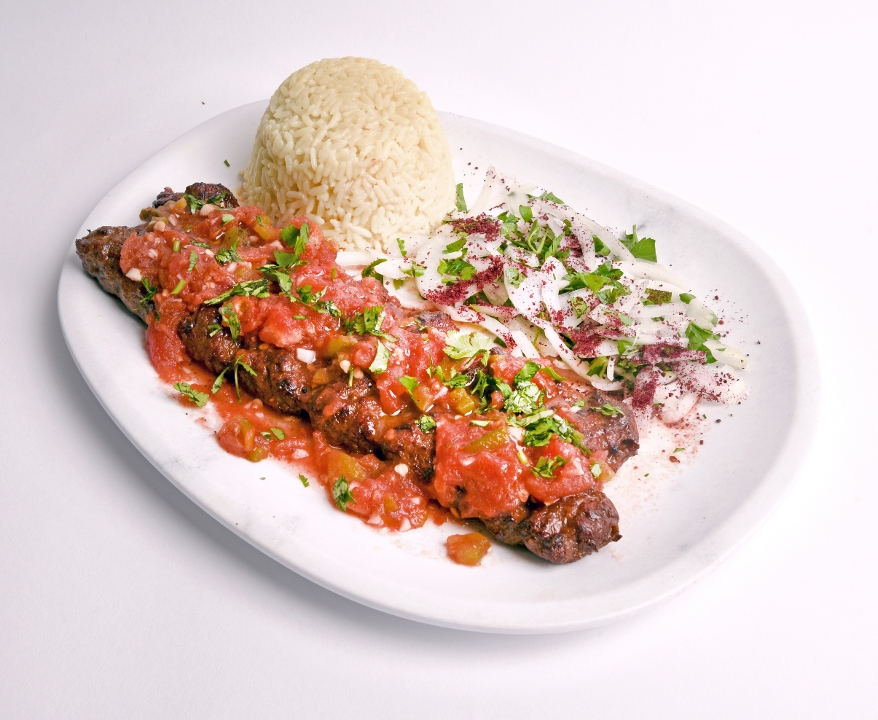 Banadura (Spiced Tomato) Kebab Plate.