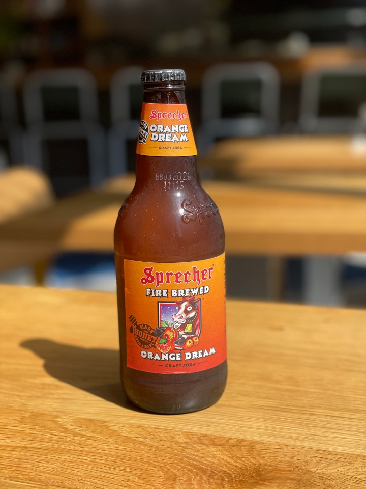 Sprecher Orange Soda.