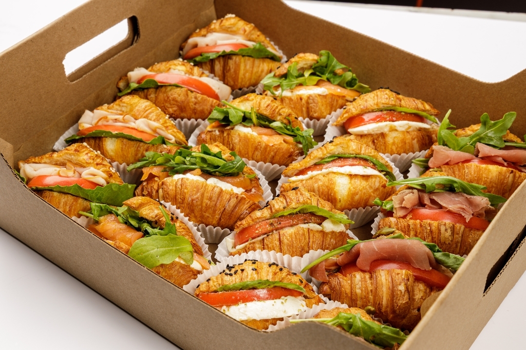 Mixed Baby Croissant Sandwich Platter.