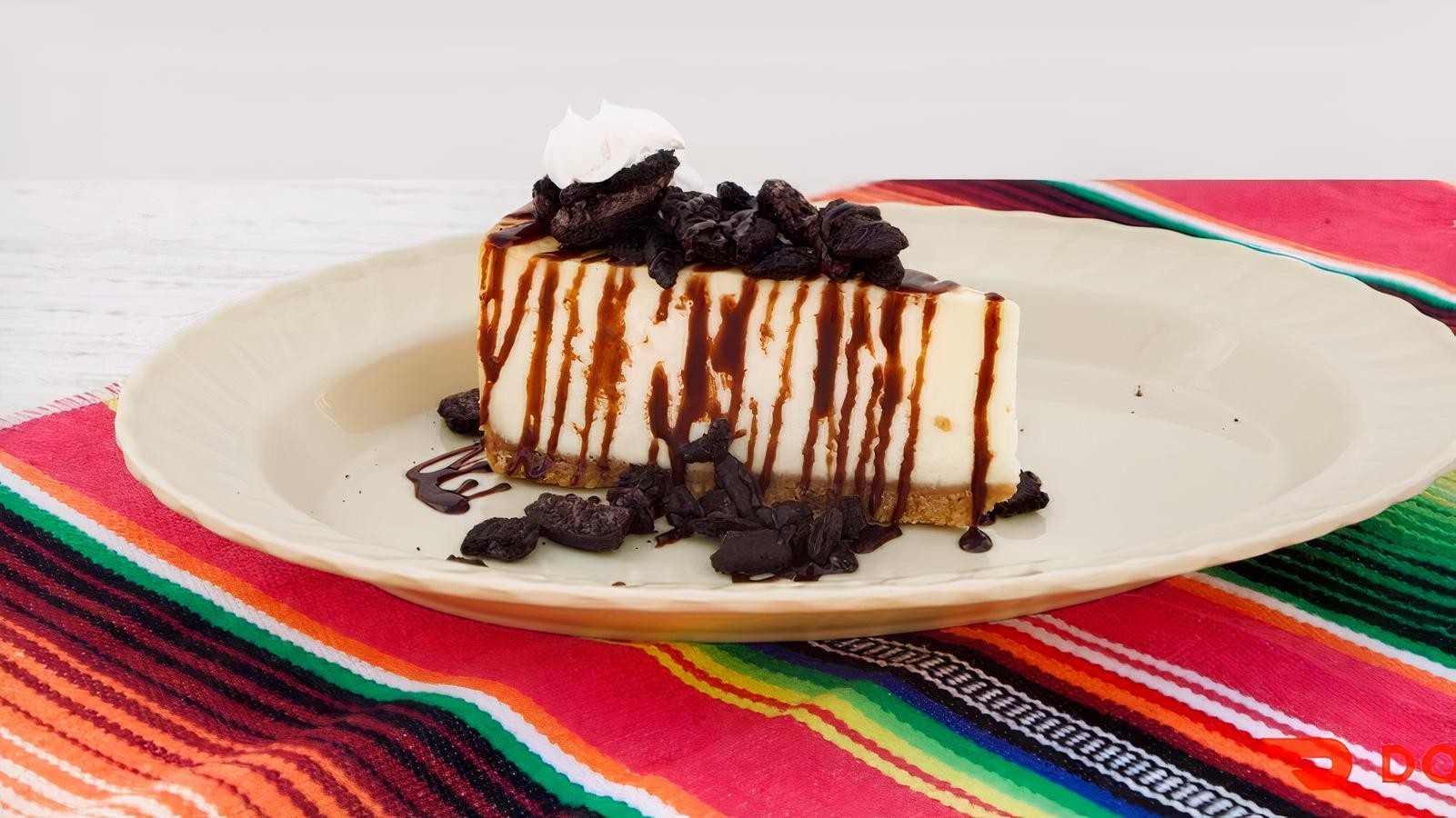 Oreo Cheesecake Slice.