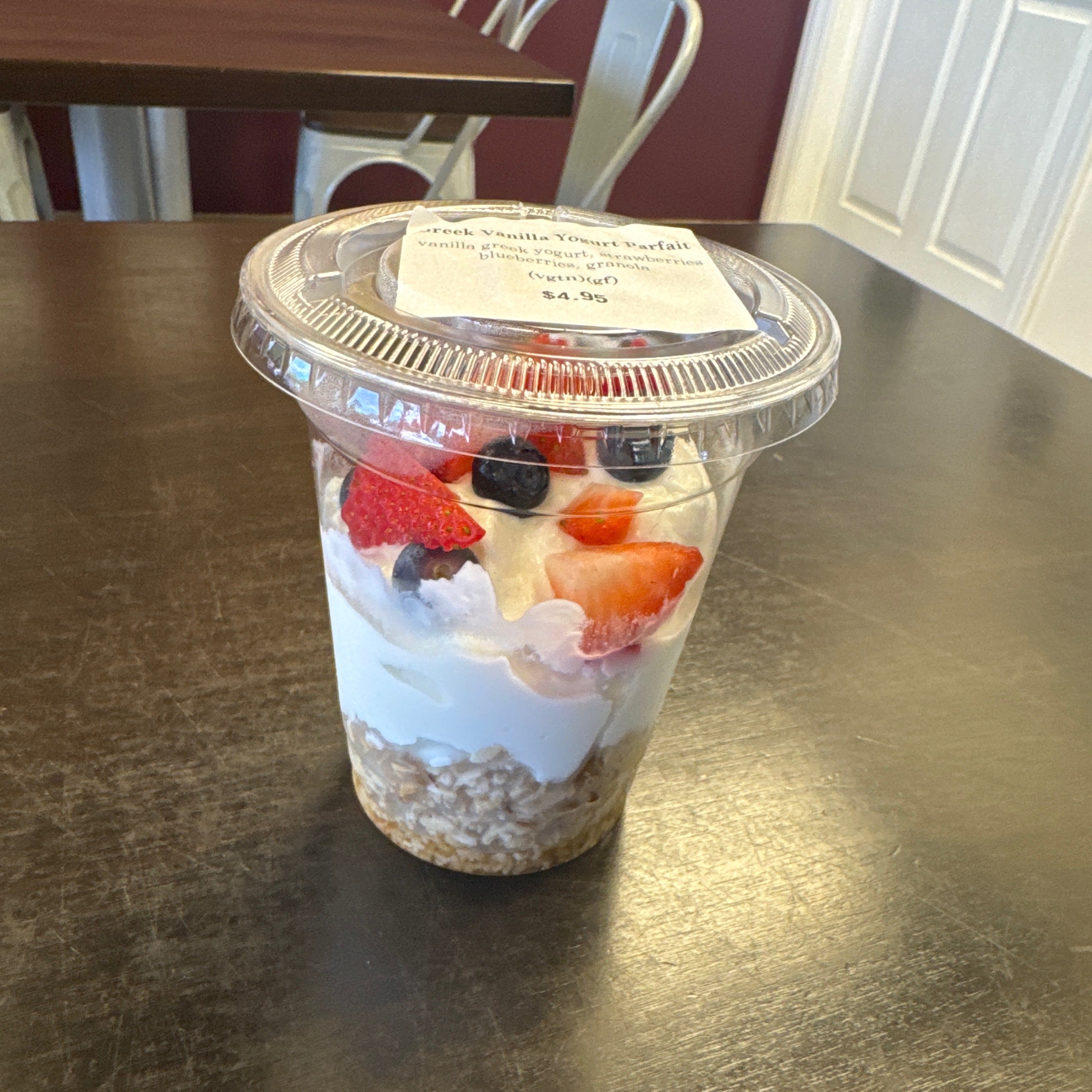Vanilla Yogurt Parfait (Vgtn)(GF) - Yogurt Parfaits.