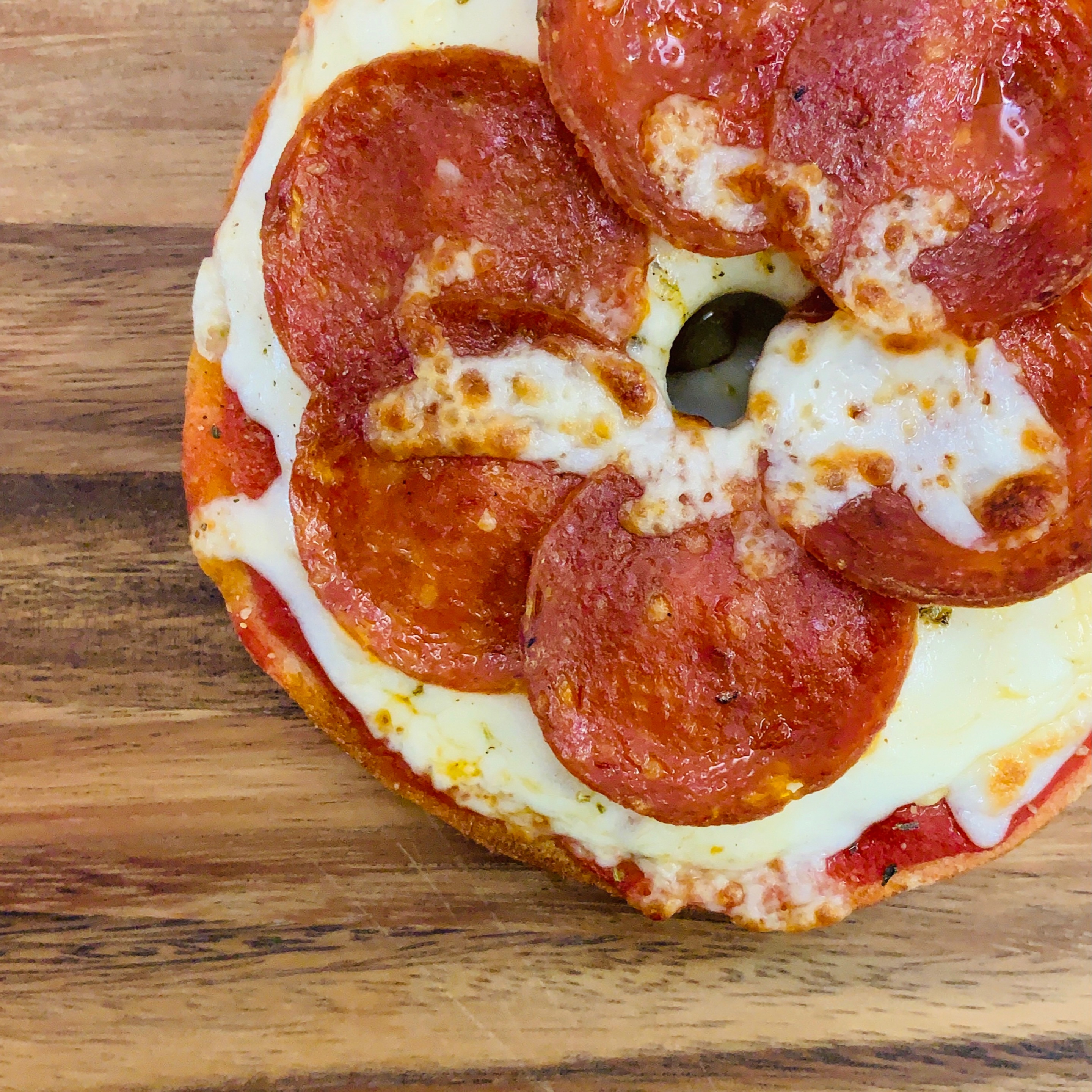 Pepperoni Pizza Bagel.