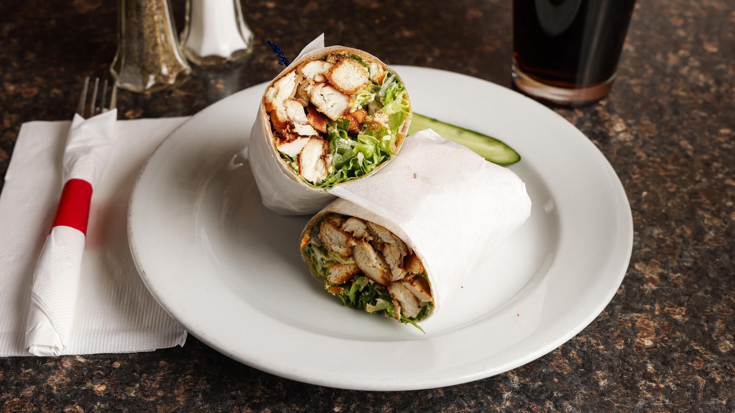 Chicken Caesar Wrap.