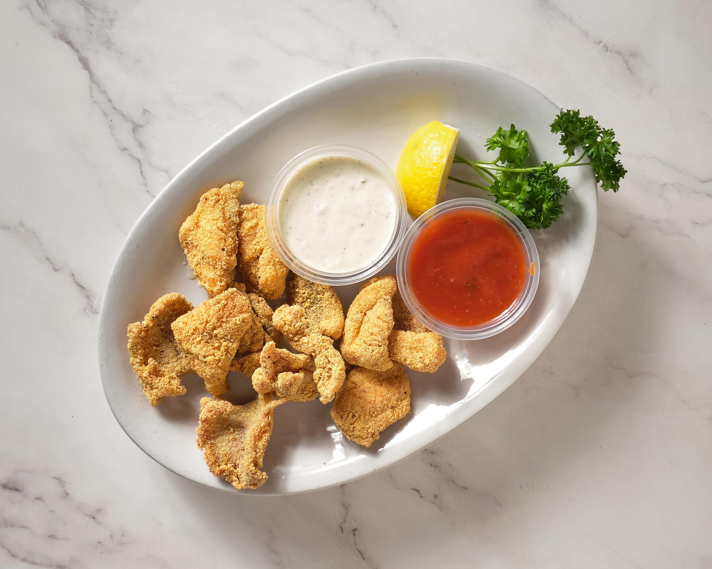 Fried Catfish Pieces.