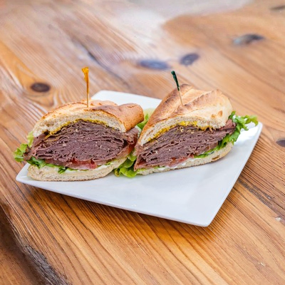 Kosher Roast Beef Sandwich.