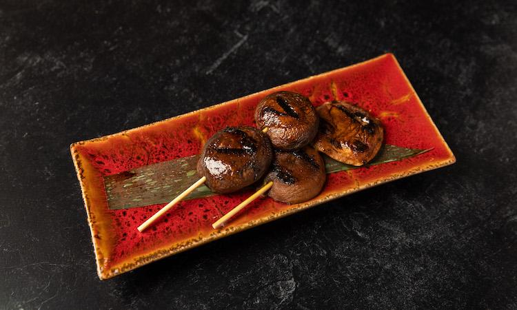 Shiitake Mushroom Skewers.