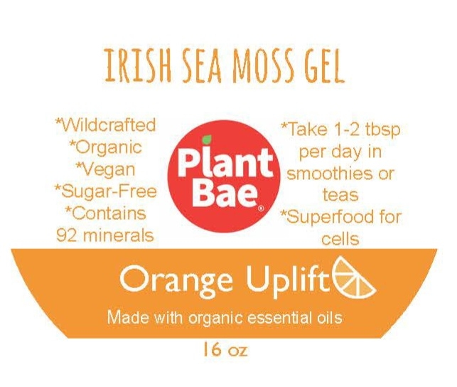 Orange Uplift Irish Sea Moss Gel - 16 oz.