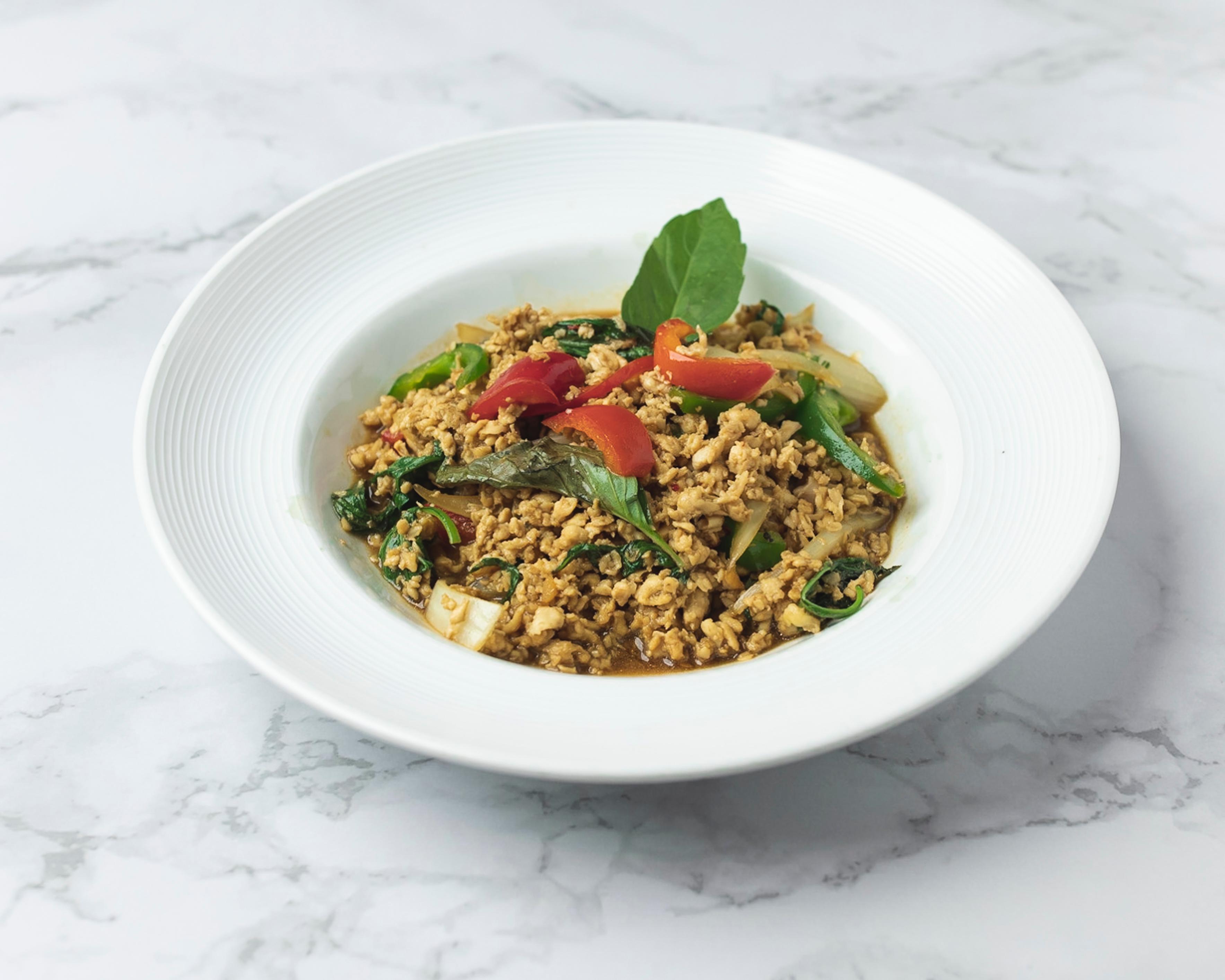 Ka Praw - Thai Basil Stir-Fried (Gluten Free Sauce).