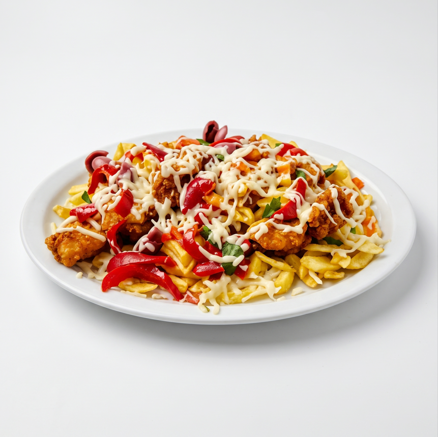 Pollo con Tajadas.