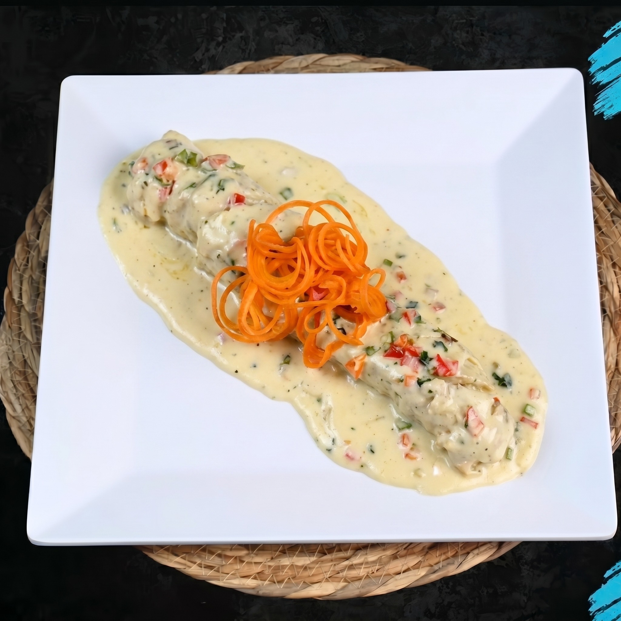 Pechuga Rellena Camarones.