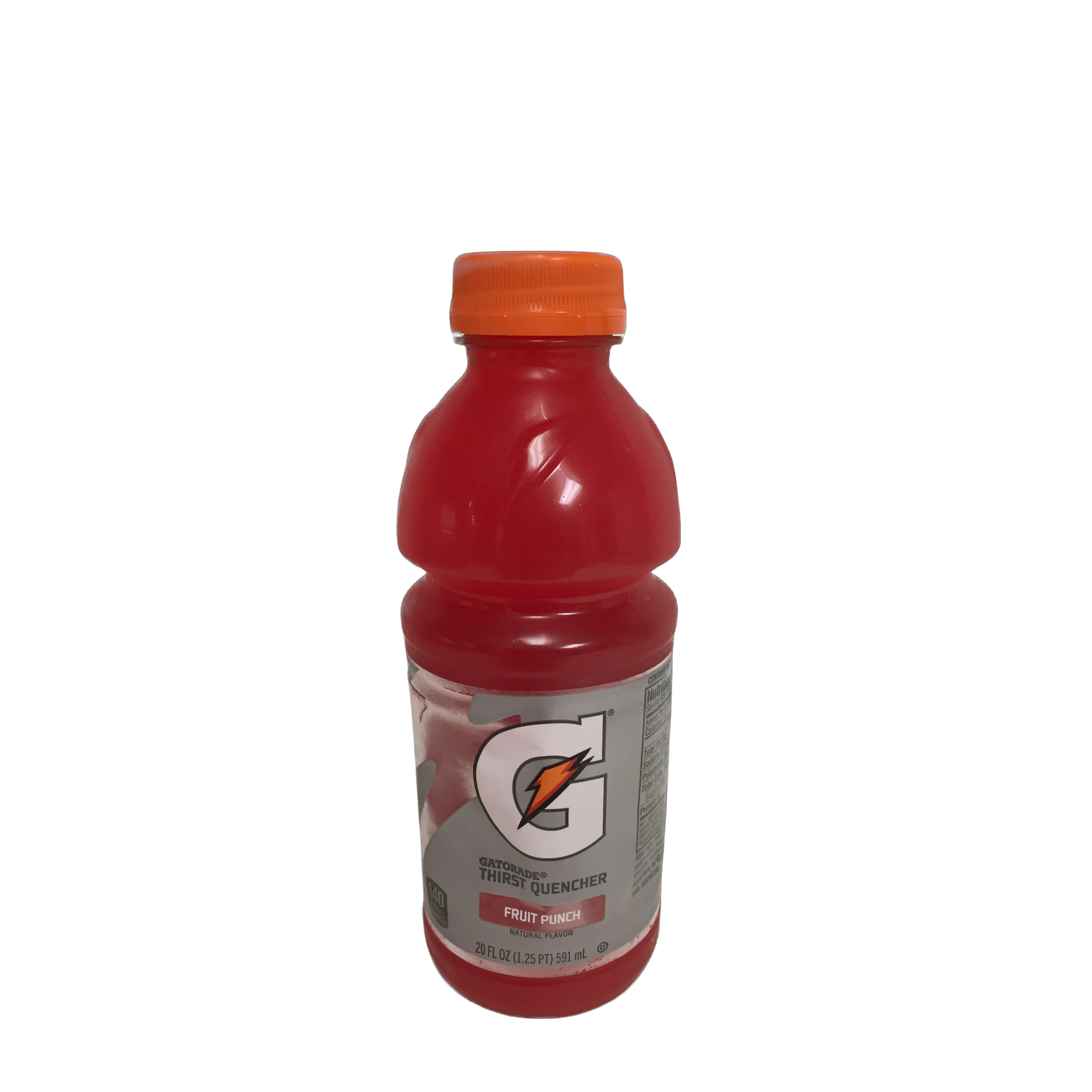 Bottle Fruit Punch Gatorade.