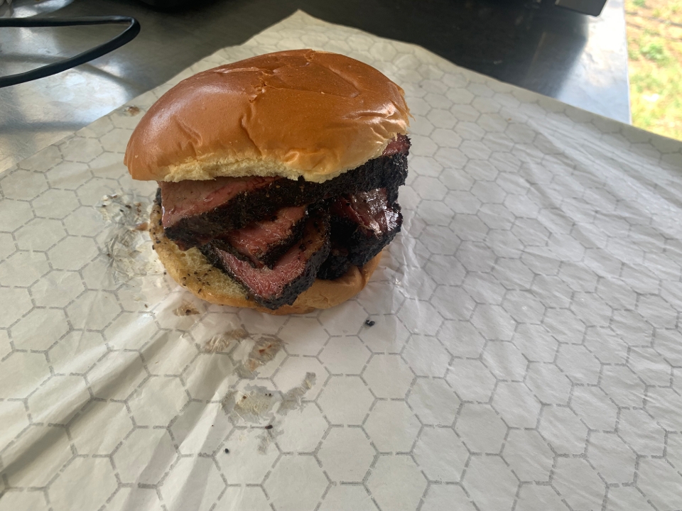 Smoked Brisket Sandwich.