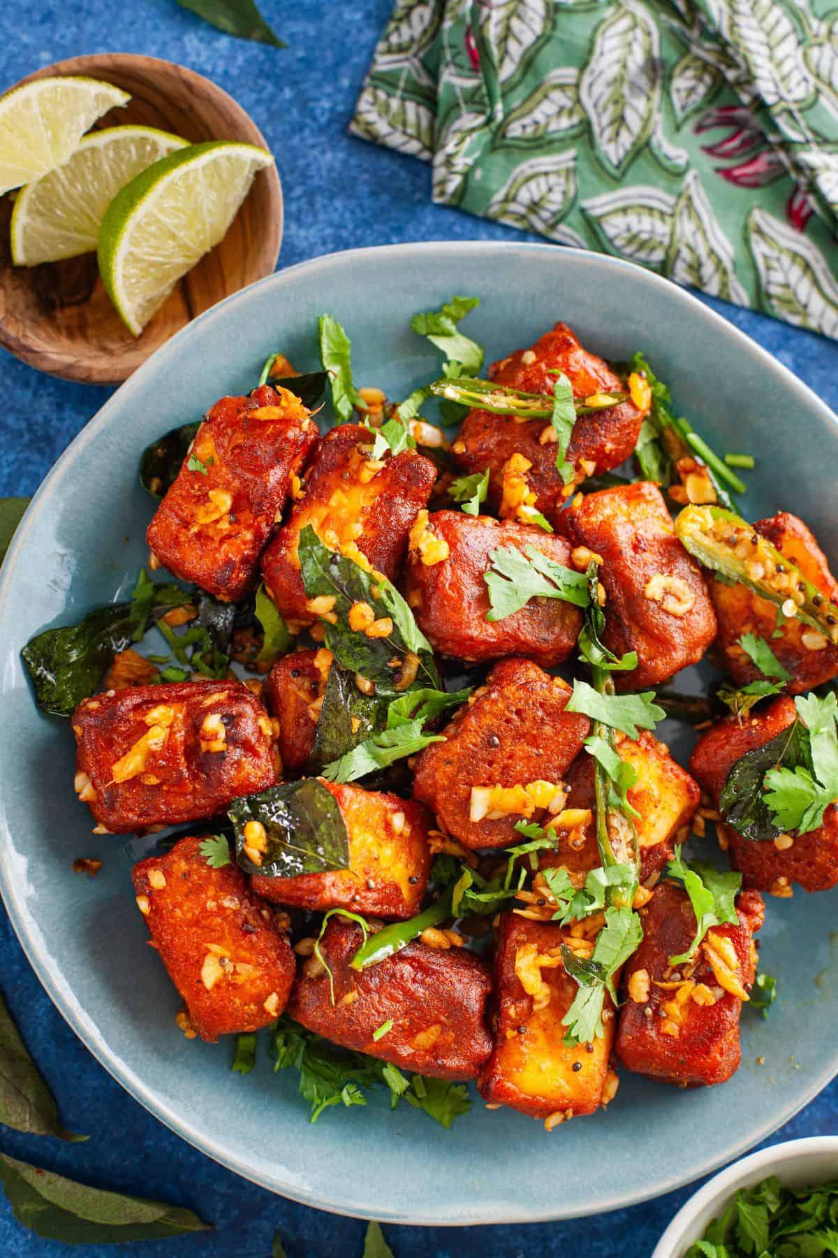 Paneer 65 (Andhra Style) - (V).
