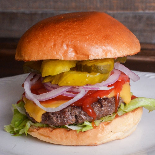 CHEESE BURGER.