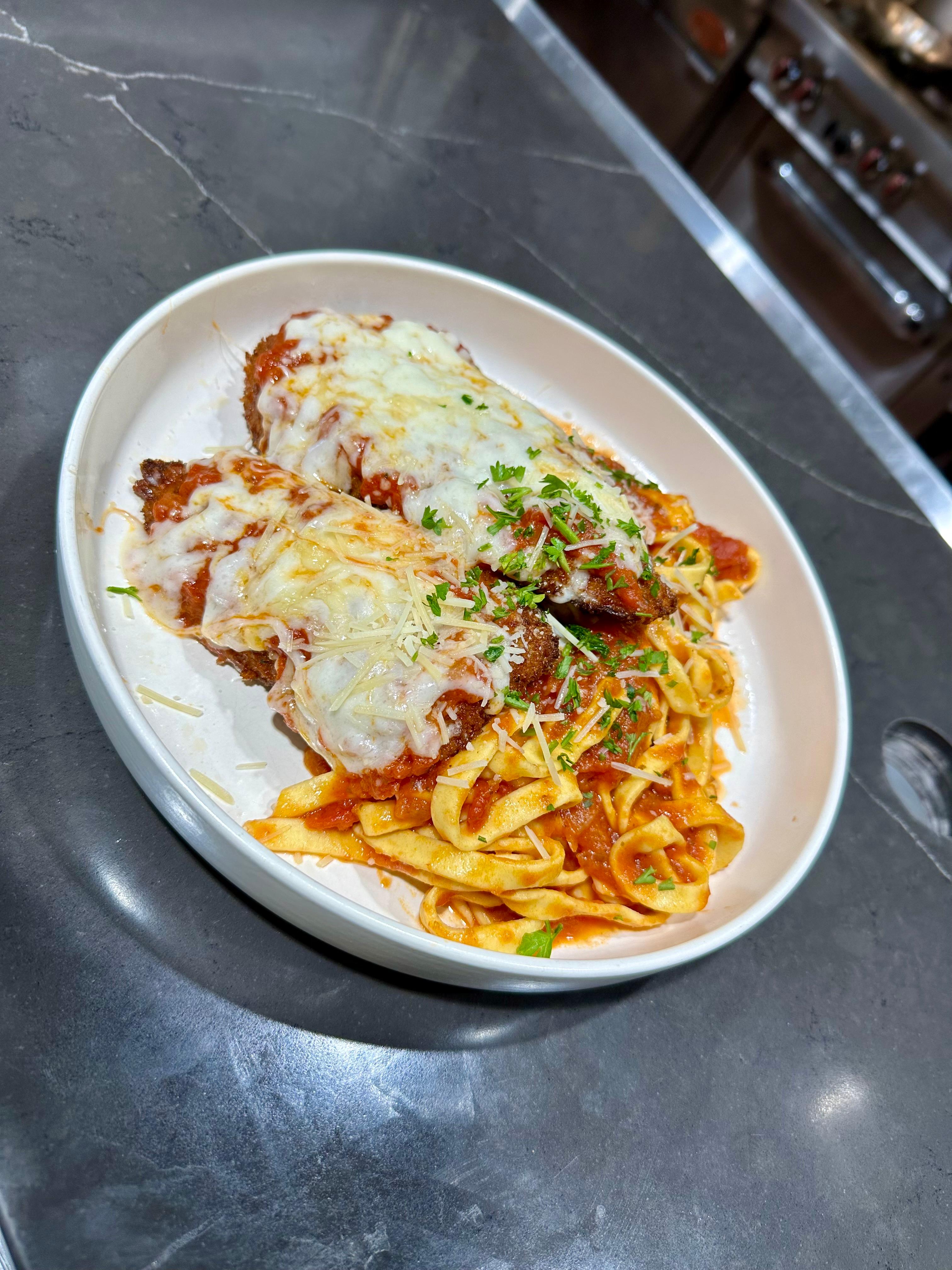 Eggplant Parmesan.