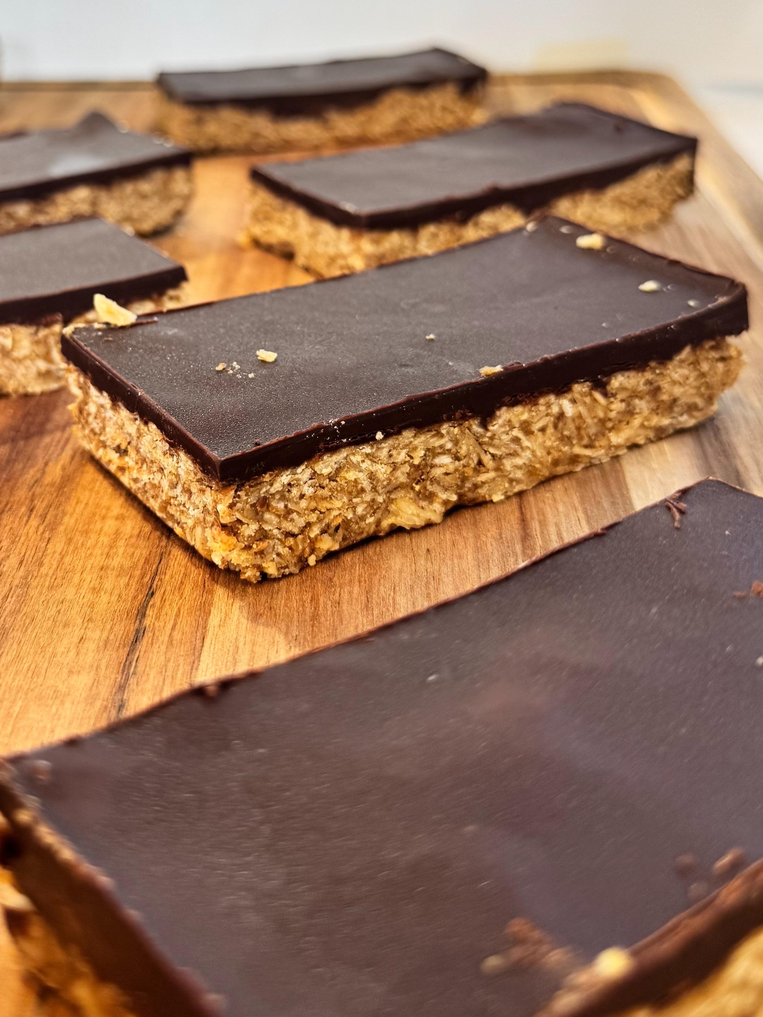 Peanut Butter Dark Chocolate Protein Bar.
