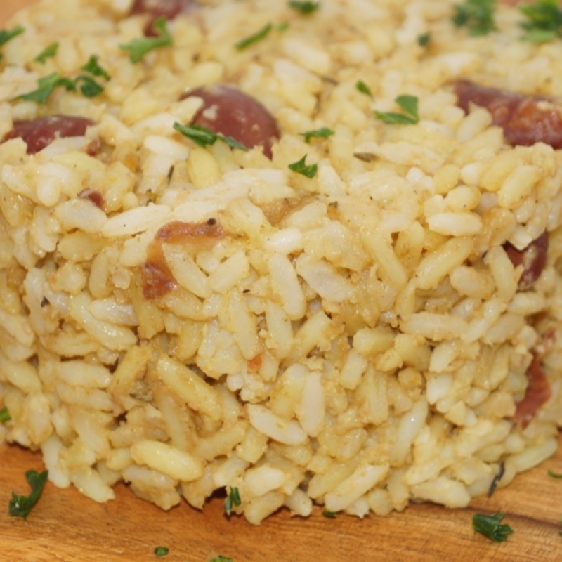 Coconut Rice And Peas.