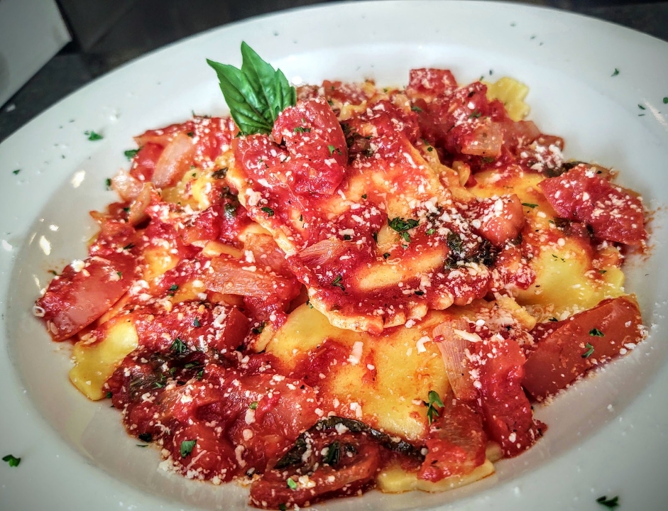 Cheese Ravioli Pomodoro.