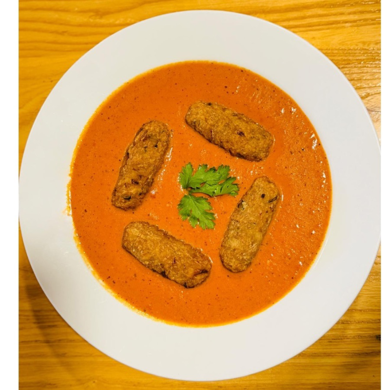Vegan Beyond Meat Kofta Makhni.