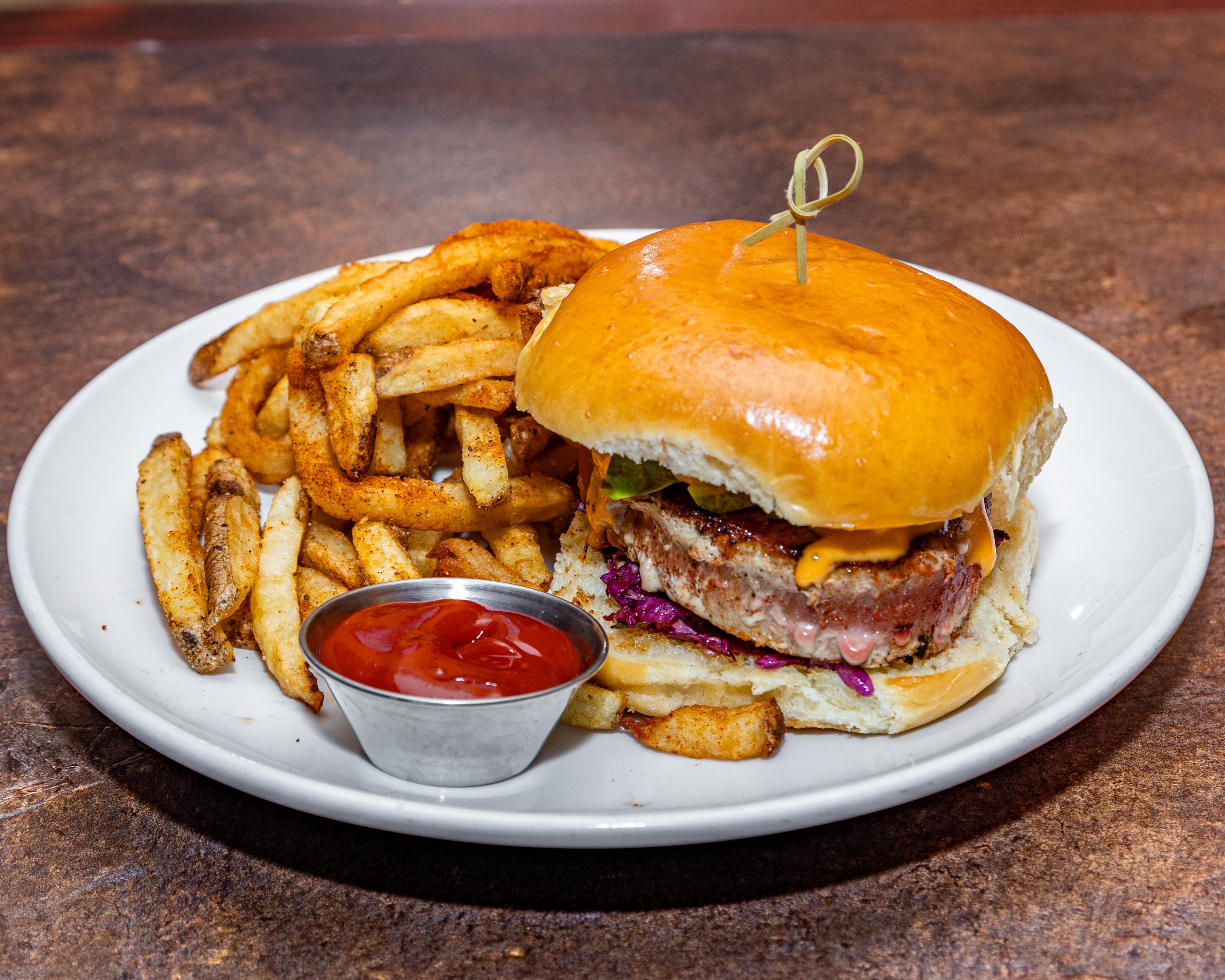 Blacked Ahi Tuna Steak Sandwich.