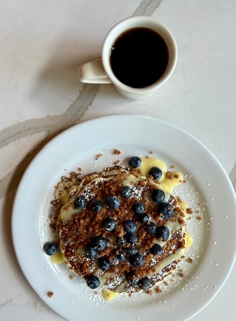 Blueberry Pancakes.