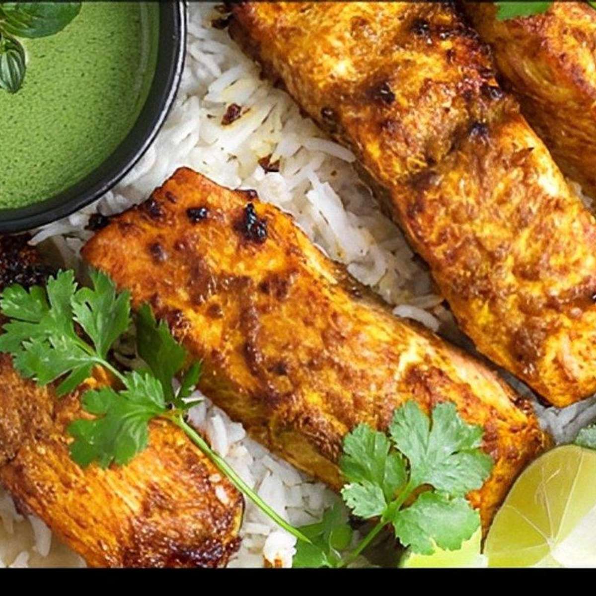 Salmon Tikka.