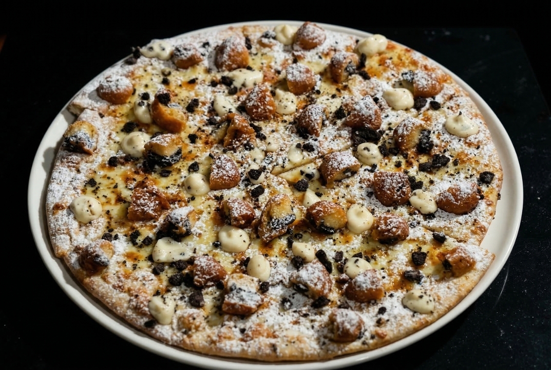 18" Fried Oreo Pizza.