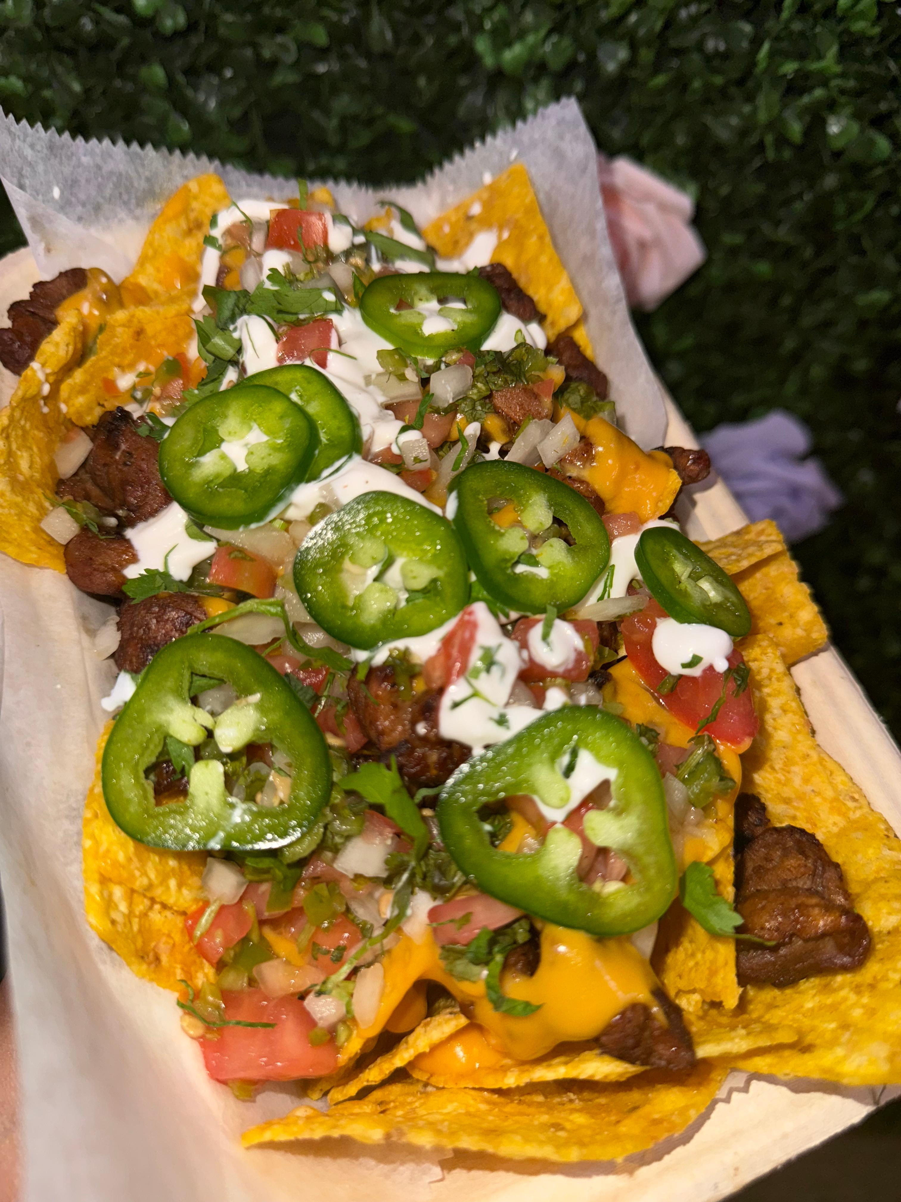 STEAK NACHOS.