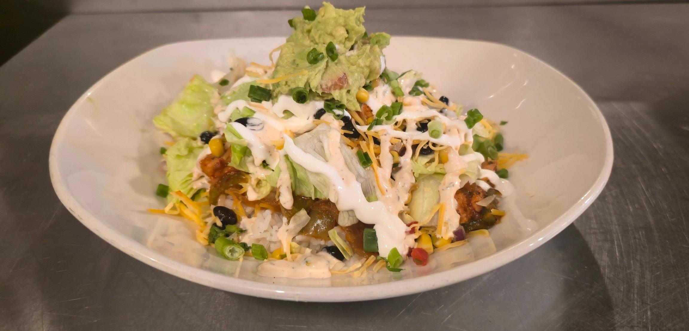 Blackened Fajita Chicken Bowl.