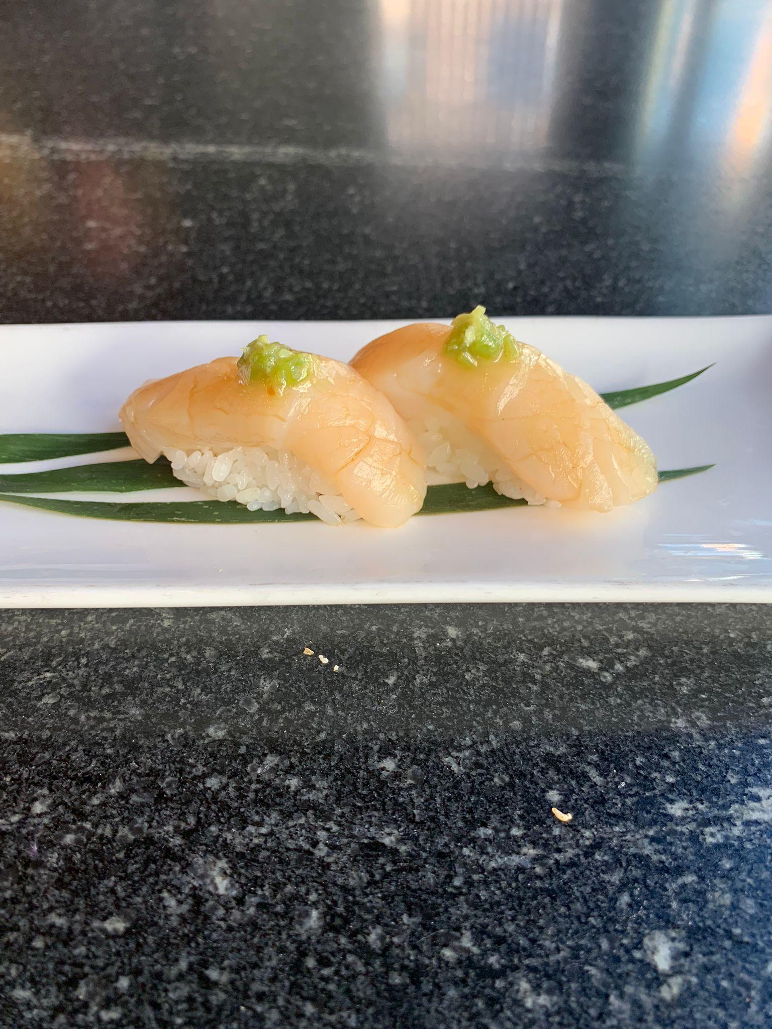 Scallop Nigiri.