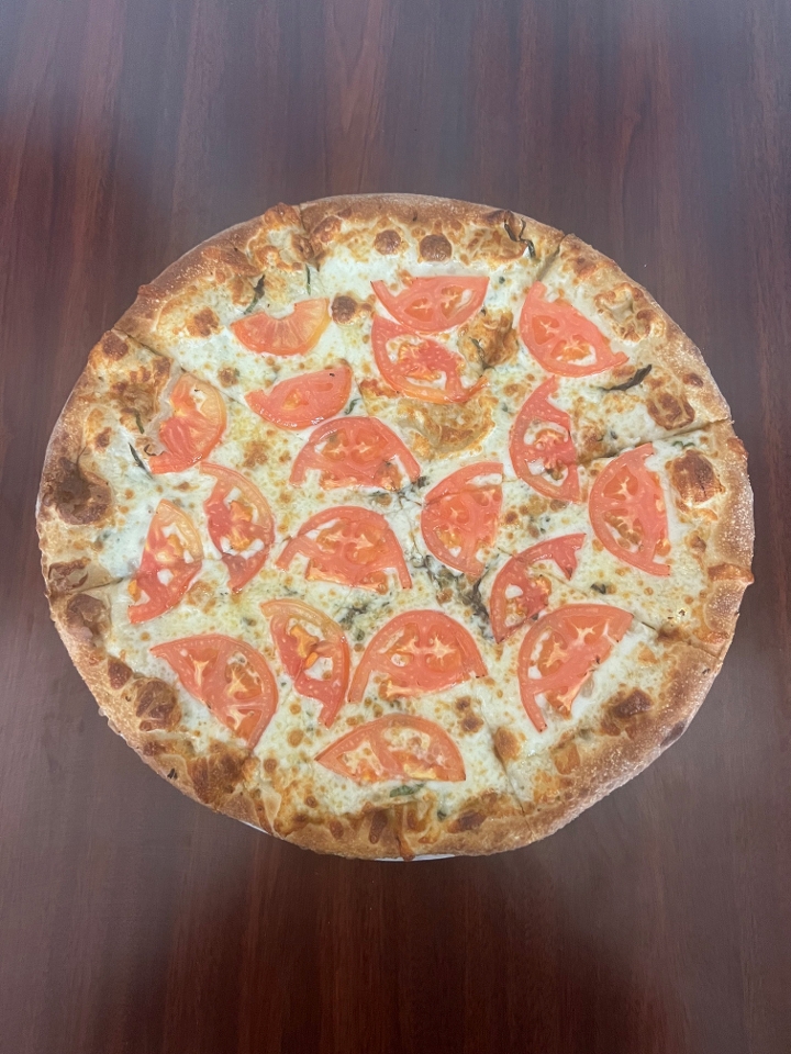 Classic Margherita Pizza.