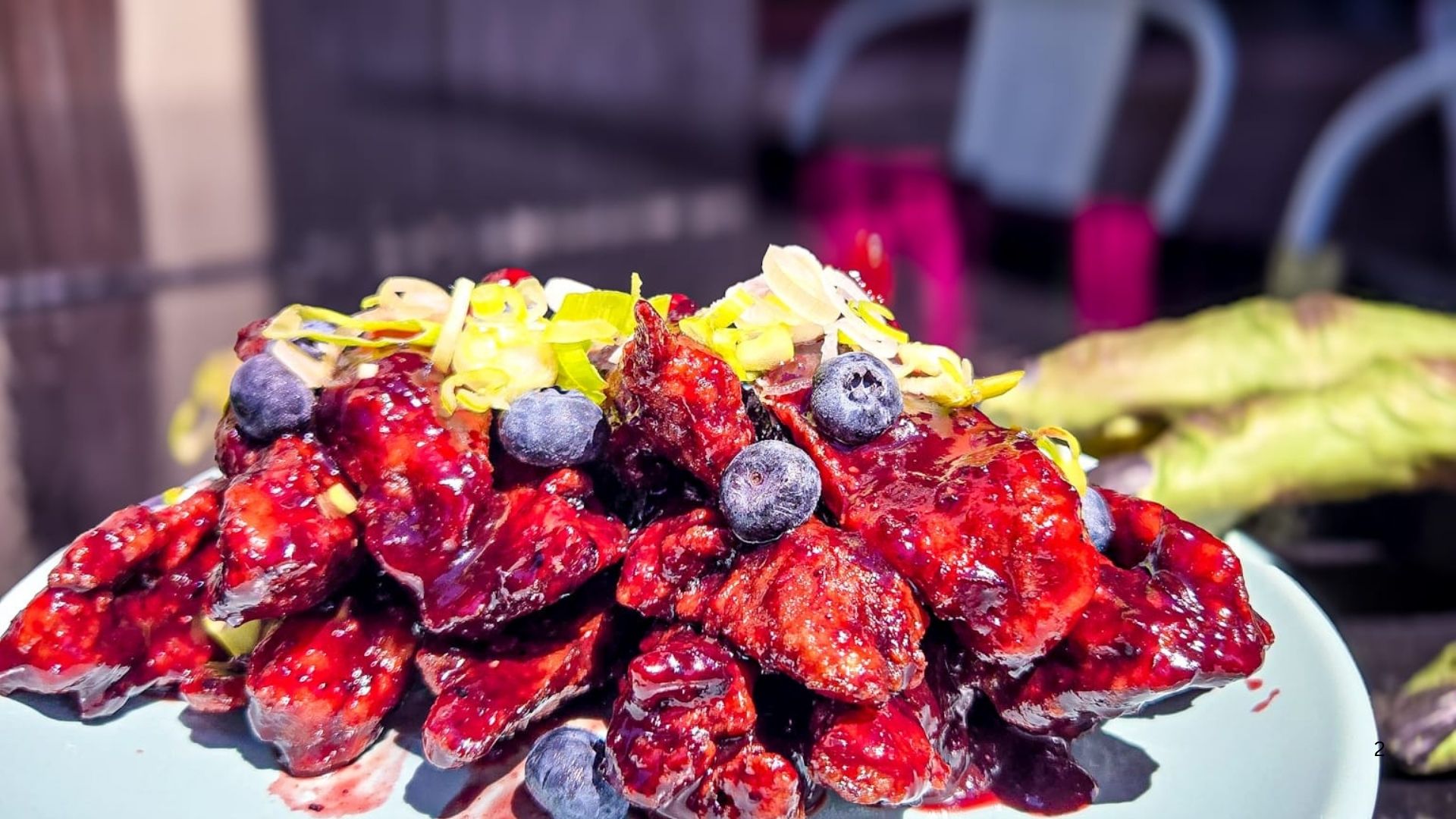 Blueberry BBQ Wings.