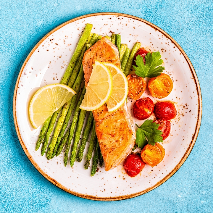 Grilled Salmon Entree.